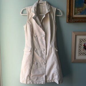 Reformation Savannah Off White Denim Dress